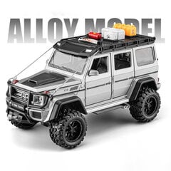 1:24 G550 Adenture 4X4 lydinio automobiliai Žaisliniai liejiniai Transporto priemonės Metalinė visureigis su įrankiais Lietas žaislinis automobilio modelis vaikams Dovanų berniukui kaina ir informacija | Kolekciniai modeliukai | pigu.lt