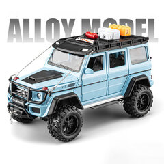 1:24 G550 Adenture 4X4 lydinio automobiliai Žaisliniai liejiniai Transporto priemonės Metalinė visureigis su įrankiais Lietas žaislinis automobilio modelis vaikams Dovanų berniukui kaina ir informacija | Kolekciniai modeliukai | pigu.lt