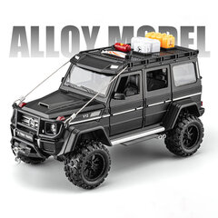 1:24 G550 Adenture 4X4 lydinio automobiliai Žaisliniai liejiniai Transporto priemonės Metalinė visureigis su įrankiais Lietas žaislinis automobilio modelis vaikams Dovanų berniukui kaina ir informacija | Kolekciniai modeliukai | pigu.lt