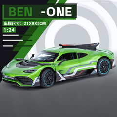 1/24 Scale Bens AMG ONE sportinio automobilio žaislo modelio lydinio slydimo stulpelis, ištraukiamas atgal garsas, lengvas modelis, automobilio žaislas berniukui gimtadienio dovanų kolekcija kaina ir informacija | Kolekciniai modeliukai | pigu.lt