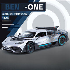 1/24 Scale Bens AMG ONE sportinio automobilio žaislo modelio lydinio slydimo stulpelis, ištraukiamas atgal garsas, lengvas modelis, automobilio žaislas berniukui gimtadienio dovanų kolekcija kaina ir informacija | Kolekciniai modeliukai | pigu.lt