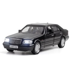 1:32 Mercedes S W140 lydinio modelis automobilio garso lemputė, ištraukiama šviesos garso lydinio transporto priemonės modelio vaikams A88 kaina ir informacija | Kolekciniai modeliukai | pigu.lt