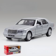 1:32 Mercedes S W140 lydinio modelis automobilio garso lemputė, ištraukiama šviesos garso lydinio transporto priemonės modelio vaikams A88 kaina ir informacija | Kolekciniai modeliukai | pigu.lt