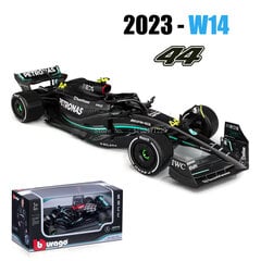 1:43 NAUJAS 2023 m. AMG Team W14 44# Hamilton 63# Russell Formula One Alloy Super Toy Lietus automobilio modelis kaina ir informacija | Kolekciniai modeliukai | pigu.lt