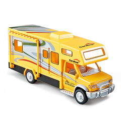 1:28 Diecast Prabangios RV pramoginės transporto priemonės Automobilio modelis Metalinis kemperis furgonas Kemperis Turistinis automobilio modelis Garsas ir lengvas vaikų žaislas Dovana цена и информация | Коллекционные модели автомобилей | pigu.lt