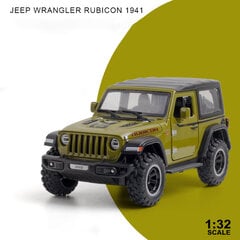 1/32 Wrangler Alloy Diecast automobilių modelių žaislas 1941 Rubicon metalo visureigių transporto priemonės su garsu lengvu automobilių s vaikams berniukams kaina ir informacija | Kolekciniai modeliukai | pigu.lt