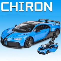 1:18 Chiron Supercar lydinio modelio automobilių žaislas, metalo liejimo garsas ir lengvi automobilių vaikams transporto priemonė kaina ir informacija | Kolekciniai modeliukai | pigu.lt