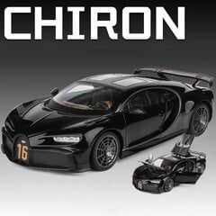 1:18 Chiron Supercar lydinio modelio automobilių žaislas, metalo liejimo garsas ir lengvi automobilių vaikams transporto priemonė kaina ir informacija | Kolekciniai modeliukai | pigu.lt