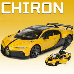 1:18 Chiron Supercar lydinio modelio automobilių žaislas, metalo liejimo garsas ir lengvi automobilių vaikams transporto priemonė цена и информация | Коллекционные модели автомобилей | pigu.lt