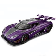 1/24 Koenigsegg One1 lydinio modelio automobilio žaislas su garso šviesos traukimo atgal modeliavimo ss modelio automobilio žaislas berniukui gimtadienio dovana kaina ir informacija | Kolekciniai modeliukai | pigu.lt