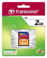 MEMORY SECURE DIGITAL 2GB/TS2GSDC TRANSCEND цена и информация | Карты памяти для фотоаппаратов, камер | pigu.lt