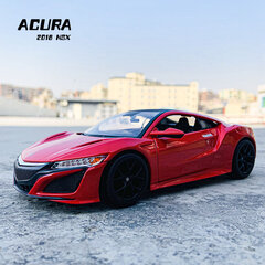 1:24 Honda 2018 Acura NSX Red Model Liejimo lydinio Automobilių Modelis Amatai Dekoracijos Kolekcija Žaislų Įrankiai Dovana kaina ir informacija | Kolekciniai modeliukai | pigu.lt