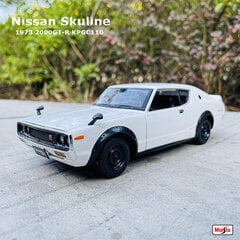 1:24 1973 Skyline 2000GT-R KPGC110 lydinio automobilio modelio rankdarbių dekoravimo kolekcija žaislų įrankio dovanų liejimas slėginiu būdu kaina ir informacija | Kolekciniai modeliukai | pigu.lt