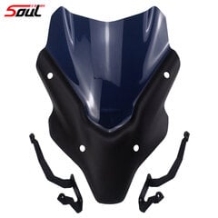 Motociklų sportinis juodas priekinio stiklo priekinio stiklo skydelis tinka YAMAHA MT-07 2021 2022 SP MT07 21-22 FZ07 FZ-07 цена и информация | Принадлежности для мотоциклов | pigu.lt