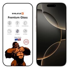 Evelatus Corning Gorilla Ultra 10x itin stiprus 3D stiklas, skirtas Apple iPhone 16 Pro kaina ir informacija | Apsauginės plėvelės telefonams | pigu.lt