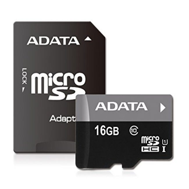 ADATA microSDHC 16GB + SD adapteris (10 klasės) цена и информация | Atminties kortelės telefonams | pigu.lt