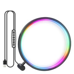 6 colių išmaniojo LED naktinio apšvietimo RGB stalinio kompiuterio atmosferos stalo lempa „Bluetooth APP“ valdymas, tinkantis žaidimų kambario miegamojo lovos dekoravimui (6 colių RGB Symphony („Bluetooth“ APP + nuotolinio valdymo pultas)) kaina ir informacija | Vaikiški šviestuvai | pigu.lt