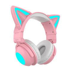 RGB Cat Ear belaidės ausinės su mikrofonu 7.1 stereofoninė muzika Bluetooth 5.0 ausinių palaikymas valdymo šviesos spalva Geriausia dovana цена и информация | Наушники | pigu.lt