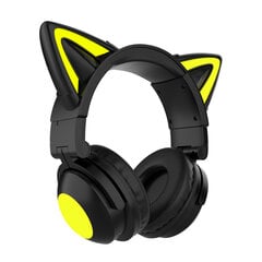 RGB Cat Ear belaidės ausinės su mikrofonu 7.1 stereofoninė muzika Bluetooth 5.0 ausinių palaikymas valdymo šviesos spalva Geriausia dovana цена и информация | Наушники | pigu.lt