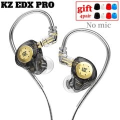 100% KZ EDX Pro Ausinės Dinaminės ausinės HiFi Laidinės ausinės Žemieji dažniai Stereo Žaidimas Muzika Ausų kištukai Triukšmą mažinančios ausinės kaina ir informacija | Ausinės | pigu.lt