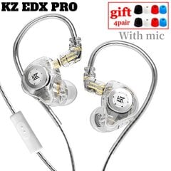 100% KZ EDX Pro Ausinės Dinaminės ausinės HiFi Laidinės ausinės Žemieji dažniai Stereo Žaidimas Muzika Ausų kištukai Triukšmą mažinančios ausinės kaina ir informacija | Ausinės | pigu.lt