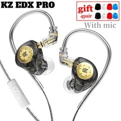 100% KZ EDX Pro Ausinės Dinaminės ausinės HiFi Laidinės ausinės Žemieji dažniai Stereo Žaidimas Muzika Ausų kištukai Triukšmą mažinančios ausinės kaina ir informacija | Ausinės | pigu.lt