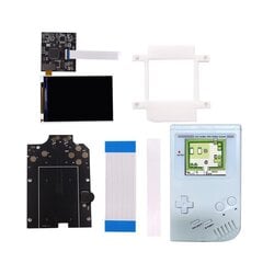 GB DMG V5 36 spalvingi modeliai OSD meniu viso dydžio RIPS foninio apšvietimo skystųjų kristalų ekranas, skirtas GameBoy DMG GB DMG konsolei ir iškirptam korpusui kaina ir informacija | Žaidimų kompiuterių priedai | pigu.lt