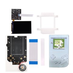 GB DMG RIPS V5 36 spalvingi modeliai OSD meniu viso dydžio IPS foninio apšvietimo LCD, skirtas GameBoy DMG GB konsolei ir išankstiniam litavimo garsiakalbiui kaina ir informacija | Žaidimų kompiuterių priedai | pigu.lt