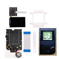 GB DMG RIPS V5 36 spalvingi modeliai OSD meniu viso dydžio IPS foninio apšvietimo LCD, skirtas GameBoy DMG GB konsolei ir išankstiniam litavimo garsiakalbiui kaina ir informacija | Žaidimų kompiuterių priedai | pigu.lt