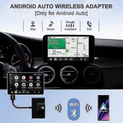 Бесправадны адаптар Android Auto для правадной сеткі Android Auto Car Plug & Play Лёгкая ўстаноўка Aa Wireless Android цена и информация | Аксессуары для корпусов | pigu.lt