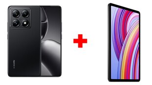 Xiaomi 14T Pro 5G 12/512GB Titan Black + Xiaomi Redmi Pad Pro 12.1 6GB/128GB Graphite Gray цена и информация | Мобильные телефоны | pigu.lt