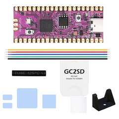 Skirta Raspberry PicoBoot Board RP2040 dviejų branduolių ir GC2SD adapterio SD2SP2 kortelių skaitytuvui, skirta GameCube žaidimų konsolei цена и информация | Аксессуары для компьютерных игр | pigu.lt