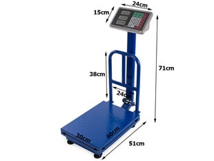 Elektroninės svarstyklės Perfee, 100 kg LCD kaina ir informacija | Svarstyklės (buitinės) | pigu.lt