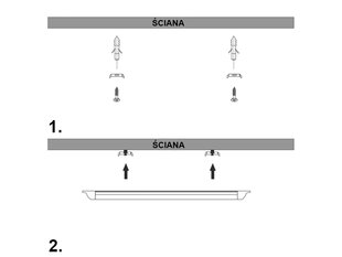 Šviestuvas Perfee, 120 cm, 28W kaina ir informacija | Įmontuojami šviestuvai, LED panelės | pigu.lt