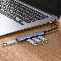 USB šakotuvas Perfee, 1x3.0, 3x2.0, plonas kaina ir informacija | Adapteriai, USB šakotuvai | pigu.lt