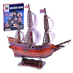 3D dėlionės laivas Golden Hind laivas 108 dalių erdvinė dėlionė ZA2600 kaina ir informacija | Dėlionės (puzzle) | pigu.lt