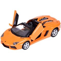 Automobilio modelis Lamborghini Aventador Roadster ZA5053, oranžinis kaina ir informacija | Žaislai berniukams | pigu.lt