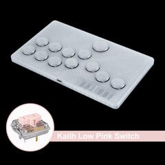 Mini Hitbox Mygtukai Flatbox Arcade Fight Stick Kailh Switch Arkadinis žaidimų valdiklis Pico GP2040-CE, skirtas PC / PS3 / PS4 / Swi цена и информация | Аксессуары для компьютерных игр | pigu.lt