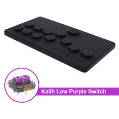 Mini Hitbox Mygtukai Flatbox Arcade Fight Stick Kailh Switch Arkadinis žaidimų valdiklis Pico GP2040-CE, skirtas PC / PS3 / PS4 / Swi цена и информация | Аксессуары для компьютерных игр | pigu.lt