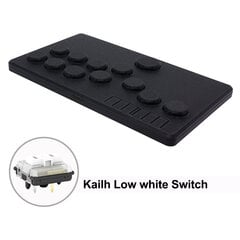 Mini Hitbox Mygtukai Flatbox Arcade Fight Stick Kailh Switch Arkadinis žaidimų valdiklis Pico GP2040-CE, skirtas PC / PS3 / PS4 / Swi цена и информация | Аксессуары для компьютерных игр | pigu.lt