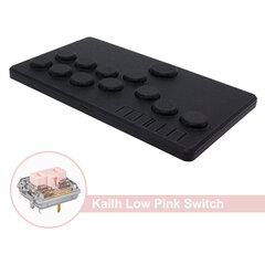 Mini Hitbox Mygtukai Flatbox Arcade Fight Stick Kailh Switch Arkadinis žaidimų valdiklis Pico GP2040-CE, skirtas PC / PS3 / PS4 / Swi цена и информация | Аксессуары для компьютерных игр | pigu.lt