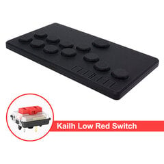 Mini Hitbox Mygtukai Flatbox Arcade Fight Stick Kailh Switch Arkadinis žaidimų valdiklis Pico GP2040-CE, skirtas PC / PS3 / PS4 / Swi цена и информация | Аксессуары для компьютерных игр | pigu.lt