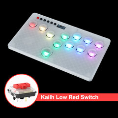 Mini Hitbox Mygtukai Flatbox Arcade Fight Stick Kailh Switch Arkadinis žaidimų valdiklis Pico GP2040-CE, skirtas PC / PS3 / PS4 / Swi цена и информация | Аксессуары для компьютерных игр | pigu.lt