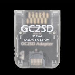 Bitfunx GC2SD Micro SD kortelės adapteris Swiss atminties kortelės adapteris, skirtas Nintendo GameCube Wii konsolėms SD2SP2 цена и информация | Аксессуары для компьютерных игр | pigu.lt