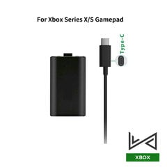 Įkraunamas akumuliatorius su C tipo laidu, skirtas XBOX serijos X/S žaidimų pultui Play įkrovimo rinkinys, skirtas Xbox One valdikliui su USB laidu цена и информация | Аксессуары для компьютерных игр | pigu.lt