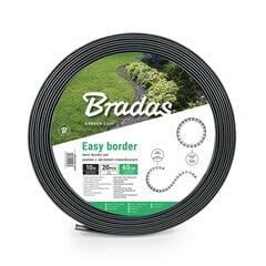 Vejos atitvaro rinkinys Bradas EASY BORDER, 40 mm, grafitas kaina ir informacija | Tvoros ir jų priedai | pigu.lt