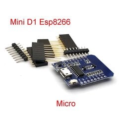 WeMos D1 Mini WIFI plėtros plokštė ESP8266 ESP-12 ESP-12F CH340G CH340 V2 USB D1 Mini NodeMCU Lua IOT plokštė 3,3 V su kaiščiais цена и информация | Аксессуары для компьютерных игр | pigu.lt