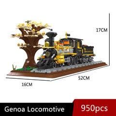 59005 Jiestar Kūrybinės ekspertų idėjos Bigboy garo traukinio lekomotyvas modelis Moc Railway Express plytos modulinės statybinės kaladėlės žaislai kaina ir informacija | Dėlionės (puzzle) | pigu.lt