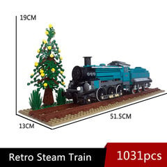 59005 Jiestar Kūrybinės ekspertų idėjos Bigboy garo traukinio lekomotyvas modelis Moc Railway Express plytos modulinės statybinės kaladėlės žaislai kaina ir informacija | Dėlionės (puzzle) | pigu.lt