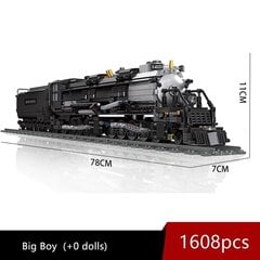 59007 Jiestar Moc Idėjos Krokodilas Lokomotyvas Garo Traukinys Plytų Trasa Geležinkelis Express Modelis Statybinės kaladėlės Vaikams Žaislai Dovana 669vnt. kaina ir informacija | Dėlionės (puzzle) | pigu.lt